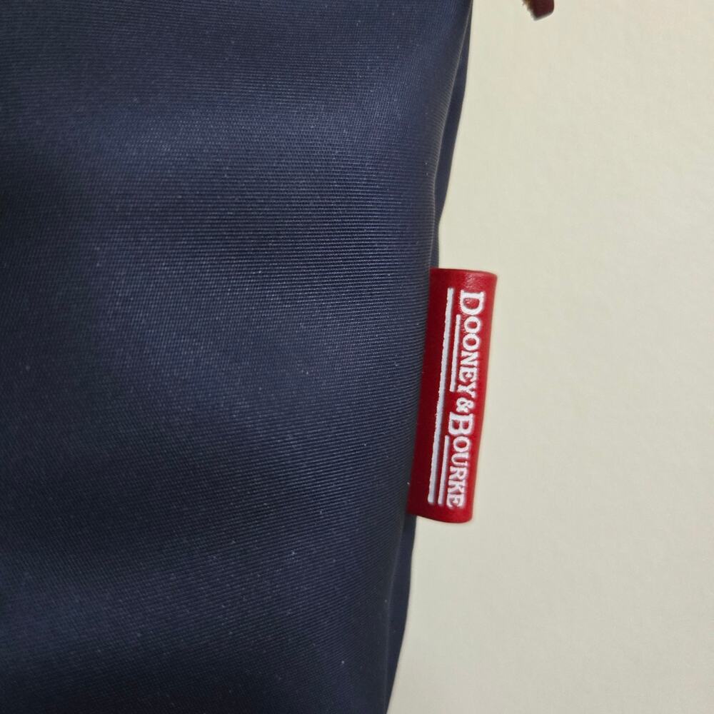 NWT Dooney & Bourke Navy NY Yankees Top Zip Tote w/ID Holder Leather Straps - Picture 5 of 16